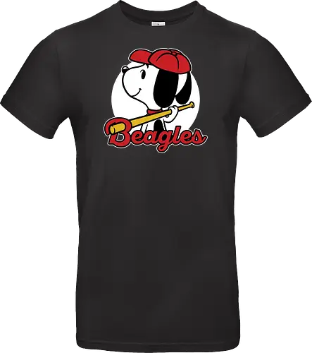 Comic Beagle Baseball 