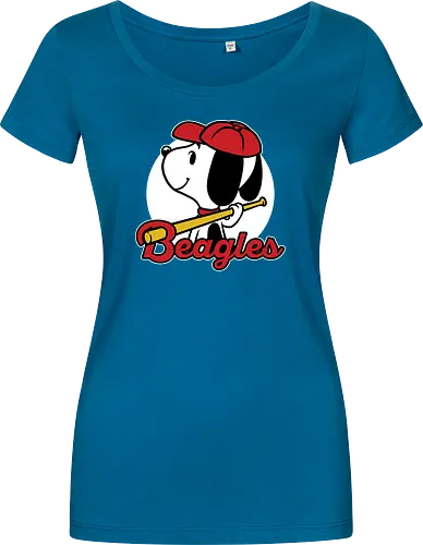 Comic Beagle Baseball 