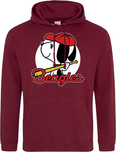 Comic Beagle Baseball 
