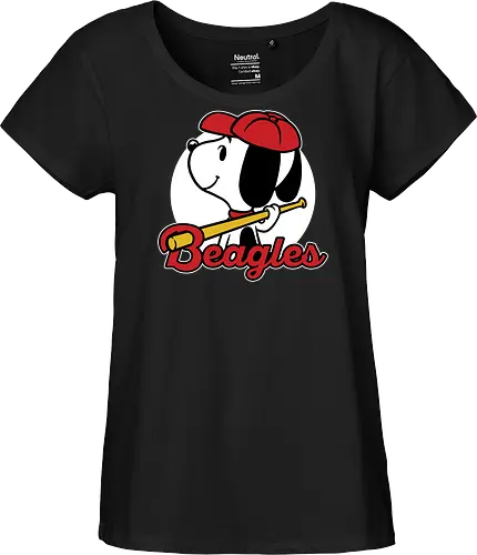Comic Beagle Baseball 