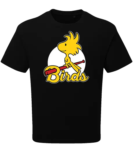 Comic Yellow Bird Baseball 