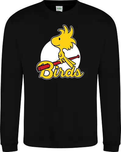Comic Yellow Bird Baseball 