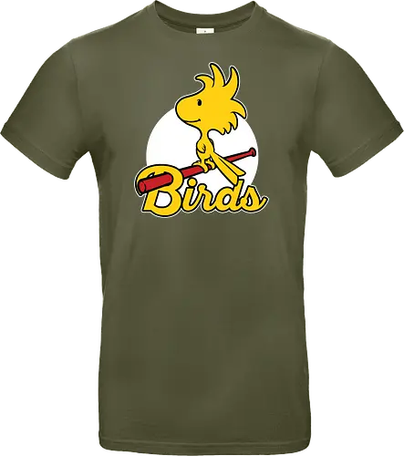 Comic Yellow Bird Baseball 