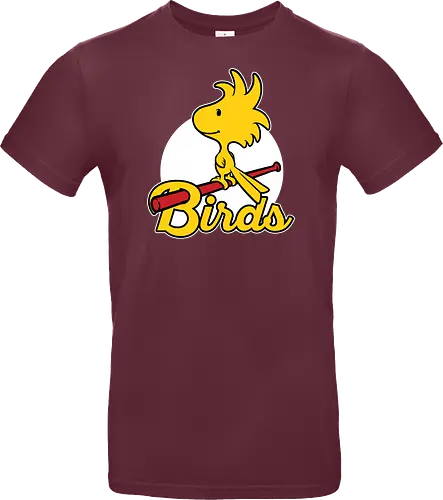 Comic Yellow Bird Baseball 