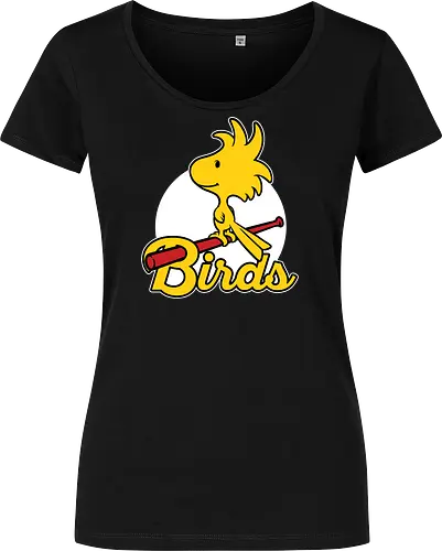 Comic Yellow Bird Baseball 