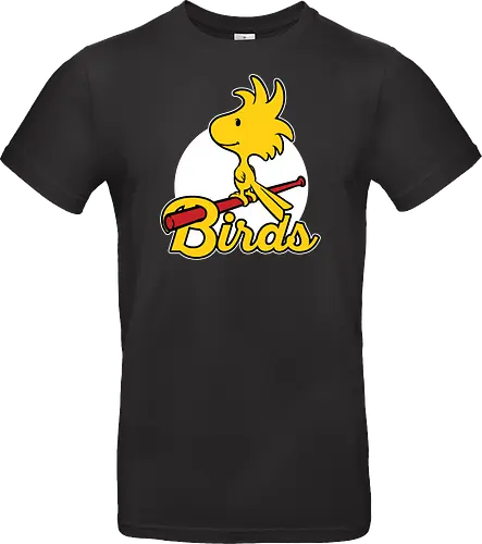 Comic Yellow Bird Baseball 