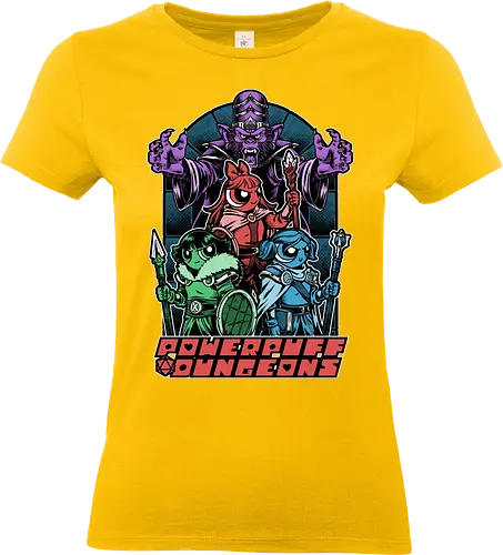 Power Girls Dungeons - rpg, Pen and Paper, d20, Pen and paper, dungeon master, role-playing game, tabletop, game master, cartoon, monkey, Retro Vintage, Retro, Vintage, Tv Show, Animated, Funny, Mashup - Standard T-Shirt (Women)