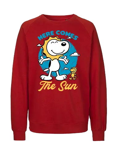 Beagle Summer Music - Summertime, Summer, Wave, Pet, Dog, Beagle, Beach, Adventure, Classic, Vintage, Retro, Cartoon, Sun, Sunny, music, musical, song, lyrics, quote - Fairtrade Sweatshirt