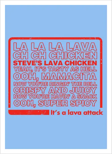 Steves Lava Chicken List