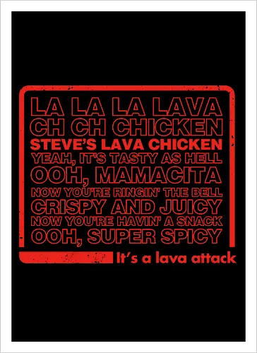 Steves Lava Chicken List