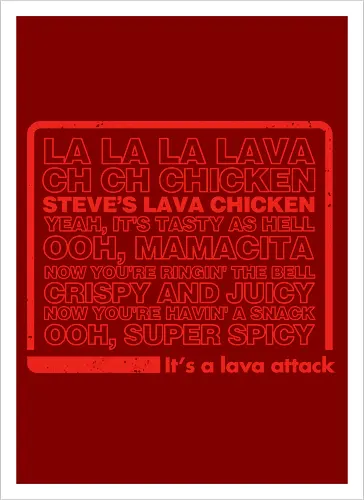 Steves Lava Chicken List