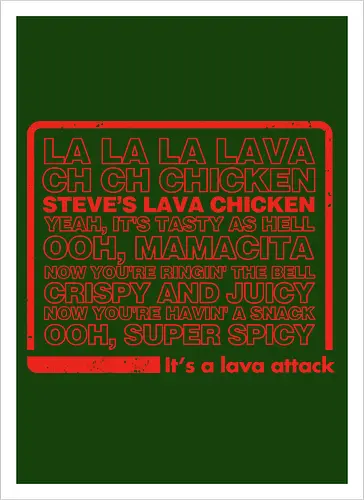 Steves Lava Chicken List