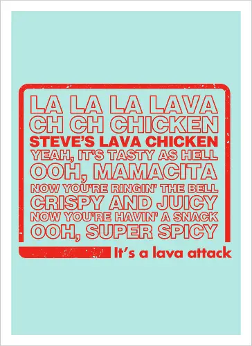 Steves Lava Chicken List