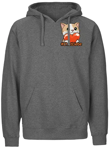 #ChatLiebePocket - Smilow, Twitch, Streamer, Katze - Fairtrade Hoodie