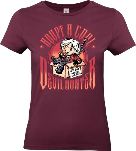 Adopt a Devil Hunter - devil may cry, dante, game, pizza, adopt - Standard T-Shirt (Women)