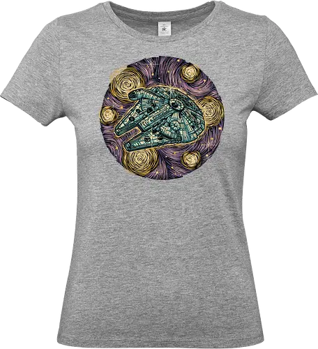 Travel to the Stars - Movie, film, creature, alien, sci-fi, science fiction, space, stars - Standard T-Shirt (Women)