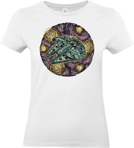 Travel to the Stars - Movie, film, creature, alien, sci-fi, science fiction, space, stars - Standard T-Shirt (Women)