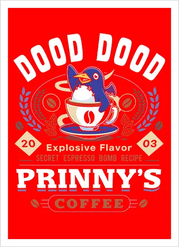 Prinny Dood Coffee Emblem