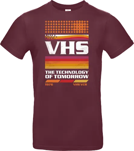 VHS Tech - VHS Tech, vhs, video tape, cassette, old tech, retro, vintage, video player - Standard T-Shirt