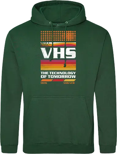 VHS Tech - VHS Tech, vhs, video tape, cassette, old tech, retro, vintage, video player - Standard Hoodie