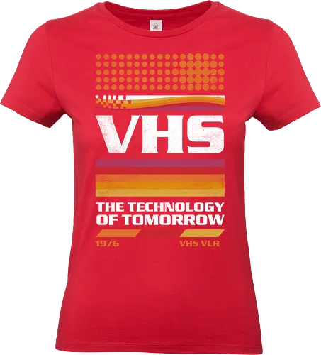 VHS Tech - VHS Tech, vhs, video tape, cassette, old tech, retro, vintage, video player - Standard T-Shirt (Women)