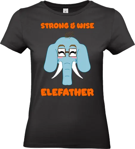 Kawaii Elefather - Cartoon Elefant, sanfter Riese Papa, blauer Elefant Design, süßes Papa Motiv, cleveres Papa Shirt, Elefant mit Brille, cooler Vater Look, emotionales Papa Shirt, Papa mit Stoßzähnen, Überraschung zum Vatertag, witziges Papa Design, kawaii, lustiges Papa Design, Elefanten Papa, Vatertag Humor, süßes Tier Wortspiel, Elefather Shirt, starker Papa, weiser Papa, Papa mit Brille, Papa Witz Stil, Elefanten Wortspiel, niedliches Papa Shirt, Papa Wertschätzung, Papa Illustration, Vatertags T-Shirt - Standard T-Shirt (Women)