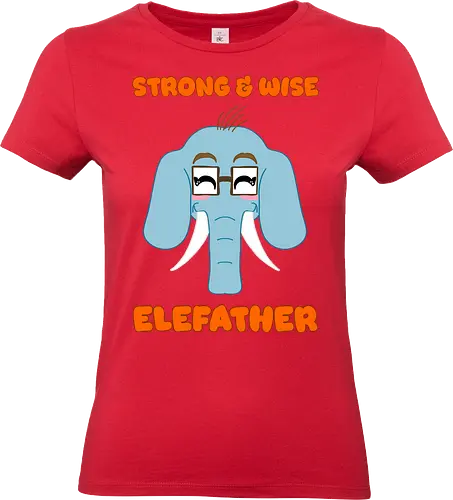 Kawaii Elefather - Cartoon Elefant, sanfter Riese Papa, blauer Elefant Design, süßes Papa Motiv, cleveres Papa Shirt, Elefant mit Brille, cooler Vater Look, emotionales Papa Shirt, Papa mit Stoßzähnen, Überraschung zum Vatertag, witziges Papa Design, kawaii, lustiges Papa Design, Elefanten Papa, Vatertag Humor, süßes Tier Wortspiel, Elefather Shirt, starker Papa, weiser Papa, Papa mit Brille, Papa Witz Stil, Elefanten Wortspiel, niedliches Papa Shirt, Papa Wertschätzung, Papa Illustration, Vatertags T-Shirt - Standard T-Shirt (Women)