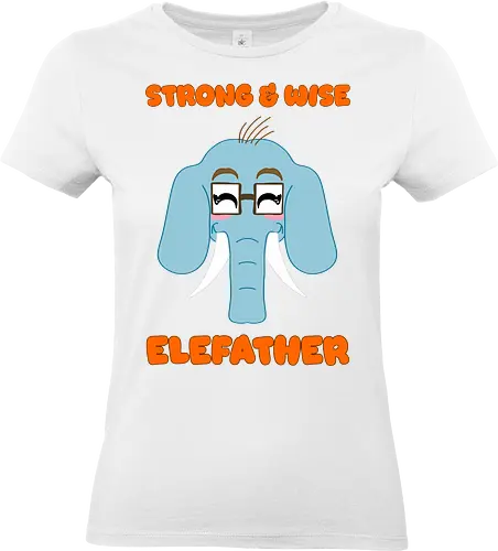 Kawaii Elefather - Cartoon Elefant, sanfter Riese Papa, blauer Elefant Design, süßes Papa Motiv, cleveres Papa Shirt, Elefant mit Brille, cooler Vater Look, emotionales Papa Shirt, Papa mit Stoßzähnen, Überraschung zum Vatertag, witziges Papa Design, kawaii, lustiges Papa Design, Elefanten Papa, Vatertag Humor, süßes Tier Wortspiel, Elefather Shirt, starker Papa, weiser Papa, Papa mit Brille, Papa Witz Stil, Elefanten Wortspiel, niedliches Papa Shirt, Papa Wertschätzung, Papa Illustration, Vatertags T-Shirt - Standard T-Shirt (Women)
