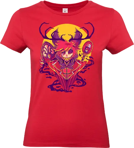 RADIO DEMON - alastor, Demon, demon, radio demon, cartoon, hell - Standard T-Shirt (Women)