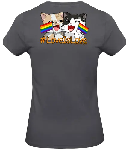 #LoveIsLoveBack - Twitch, Streamer, Katze, Smilow - Standard T-Shirt (Women)