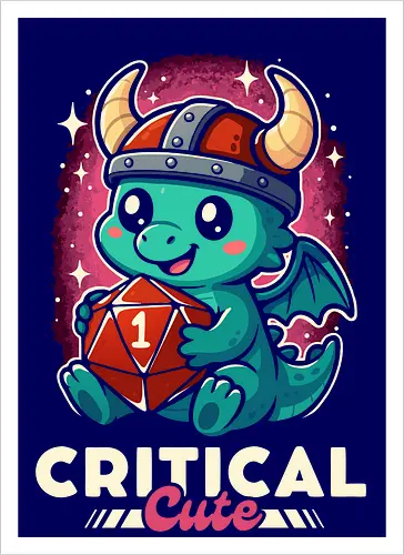 Kritischer süßer Drache