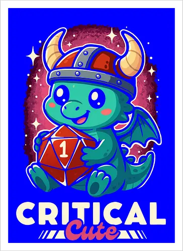 Kritischer süßer Drache