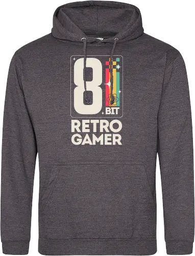 Retro Gamer Pixel 8 Bit - weiß