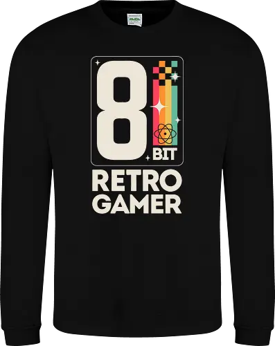 Retro Gamer Pixel 8 Bit - weiß