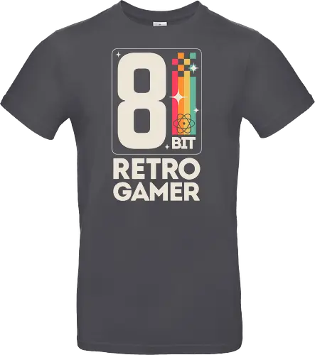 Retro Gamer Pixel 8 Bit - weiß