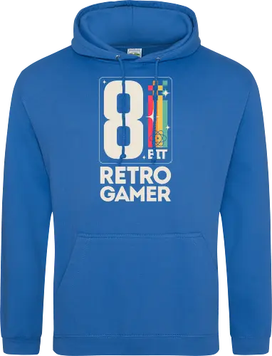 Retro Gamer Pixel 8 Bit - weiß