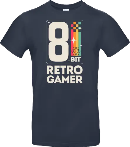 Retro Gamer Pixel 8 Bit - weiß