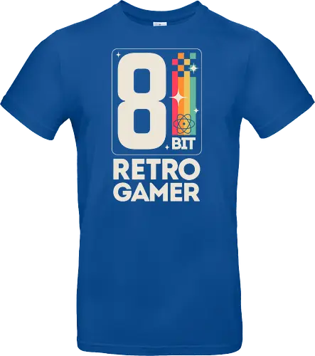 Retro Gamer Pixel 8 Bit - weiß