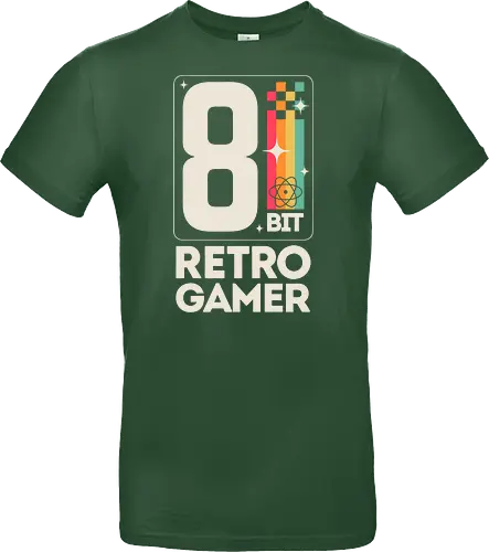 Retro Gamer Pixel 8 Bit - weiß