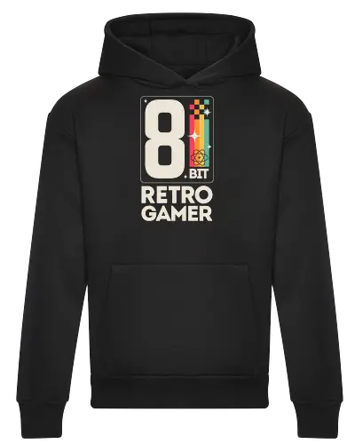 Retro Gamer Pixel 8 Bit - weiß