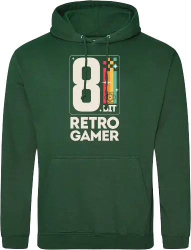 Retro Gamer Pixel 8 Bit - weiß