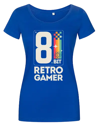 Retro Gamer Pixel 8 Bit - weiß
