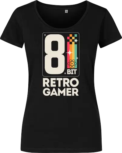Retro Gamer Pixel 8 Bit - weiß