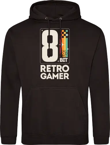 Retro Gamer Pixel 8 Bit - weiß