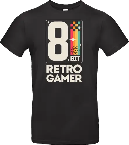 Retro Gamer Pixel 8 Bit - weiß