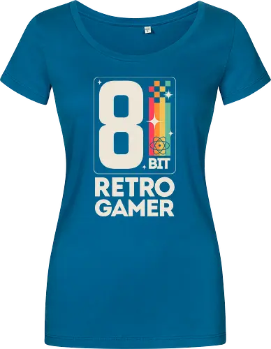 Retro Gamer Pixel 8 Bit - weiß