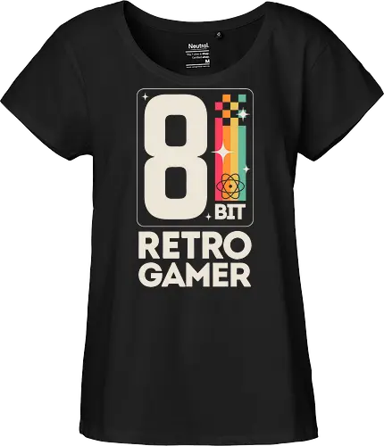 Retro Gamer Pixel 8 Bit - weiß