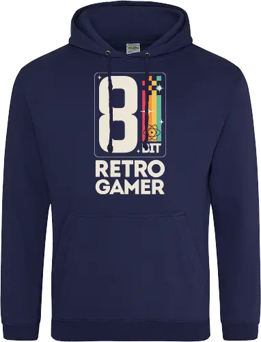 Retro Gamer Pixel 8 Bit - weiß