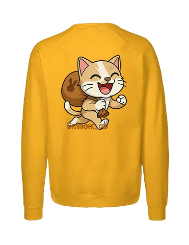 #LootGoblinBack - Twitch, Streamer, Katze, Smilow, Lootgoblin - Fairtrade Sweatshirt