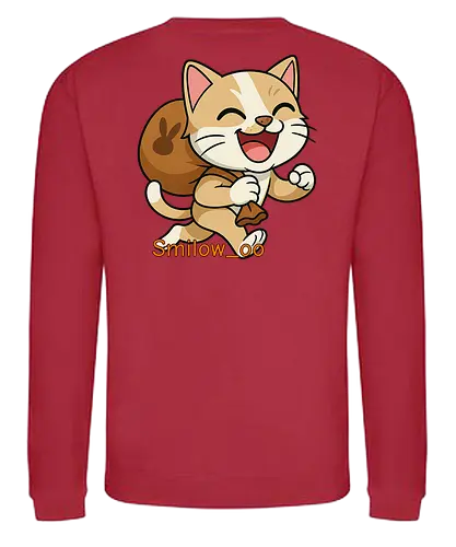 #LootGoblinBack - Twitch, Streamer, Katze, Smilow, Lootgoblin - Sweatshirt